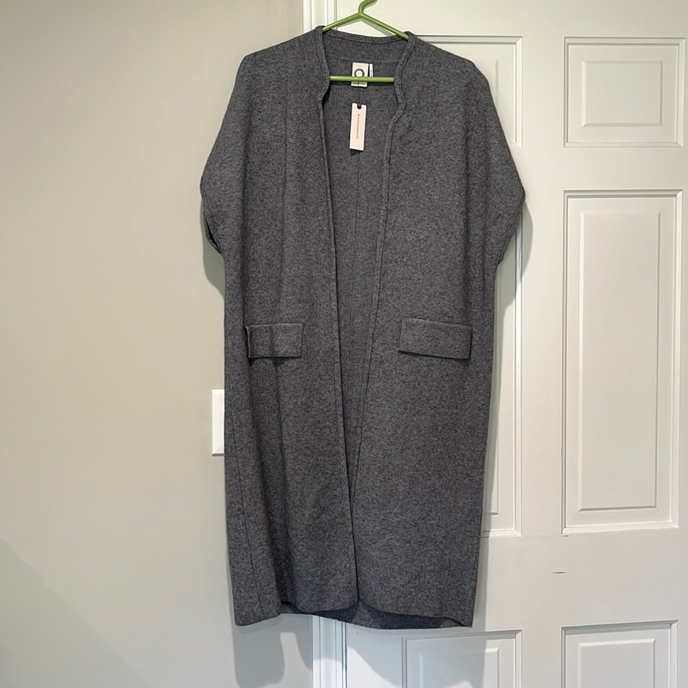 Cozy long sweater shawl